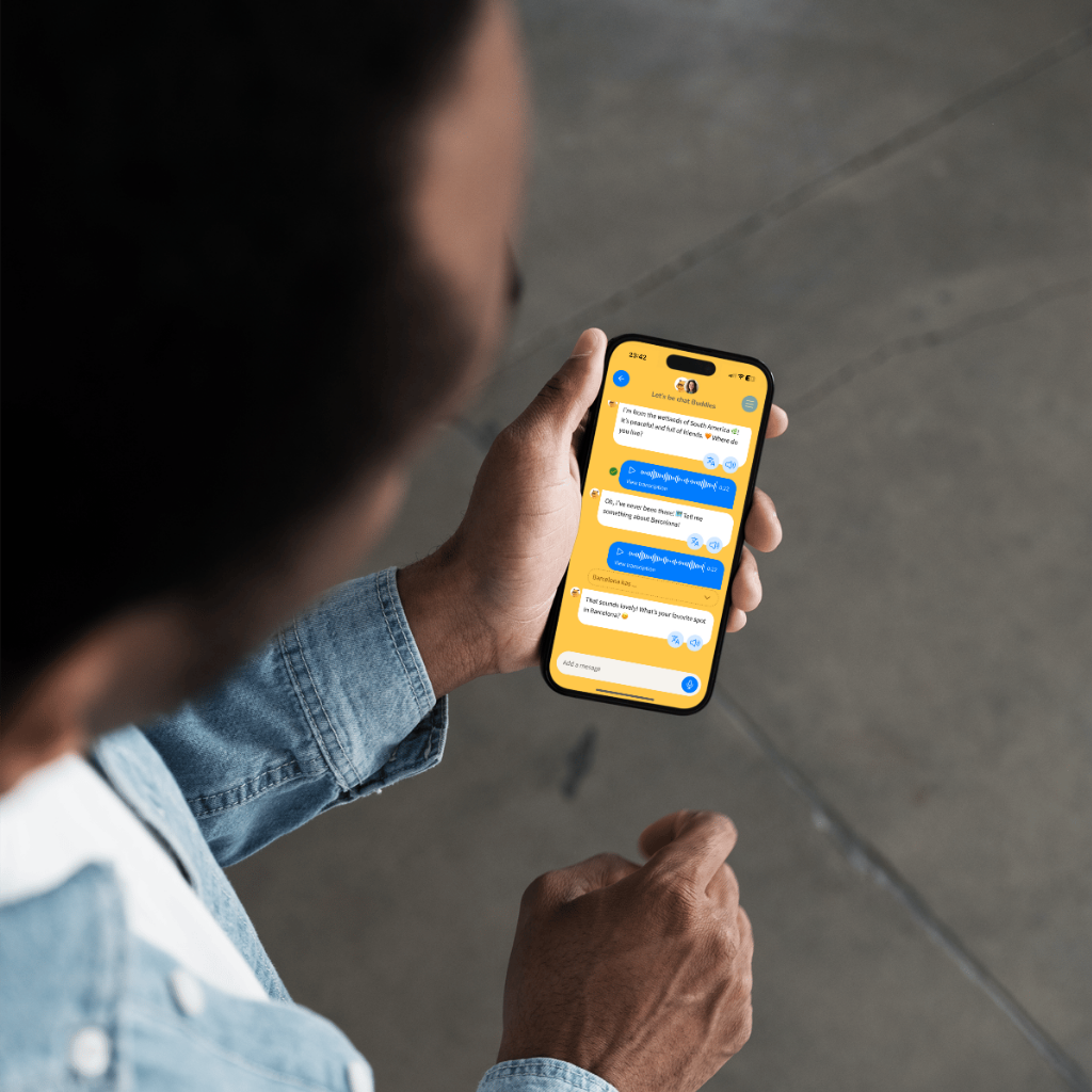 Aispeak app in the street